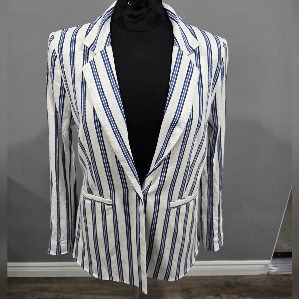 🐢 Halogen Linen Blazer Jacket Size L